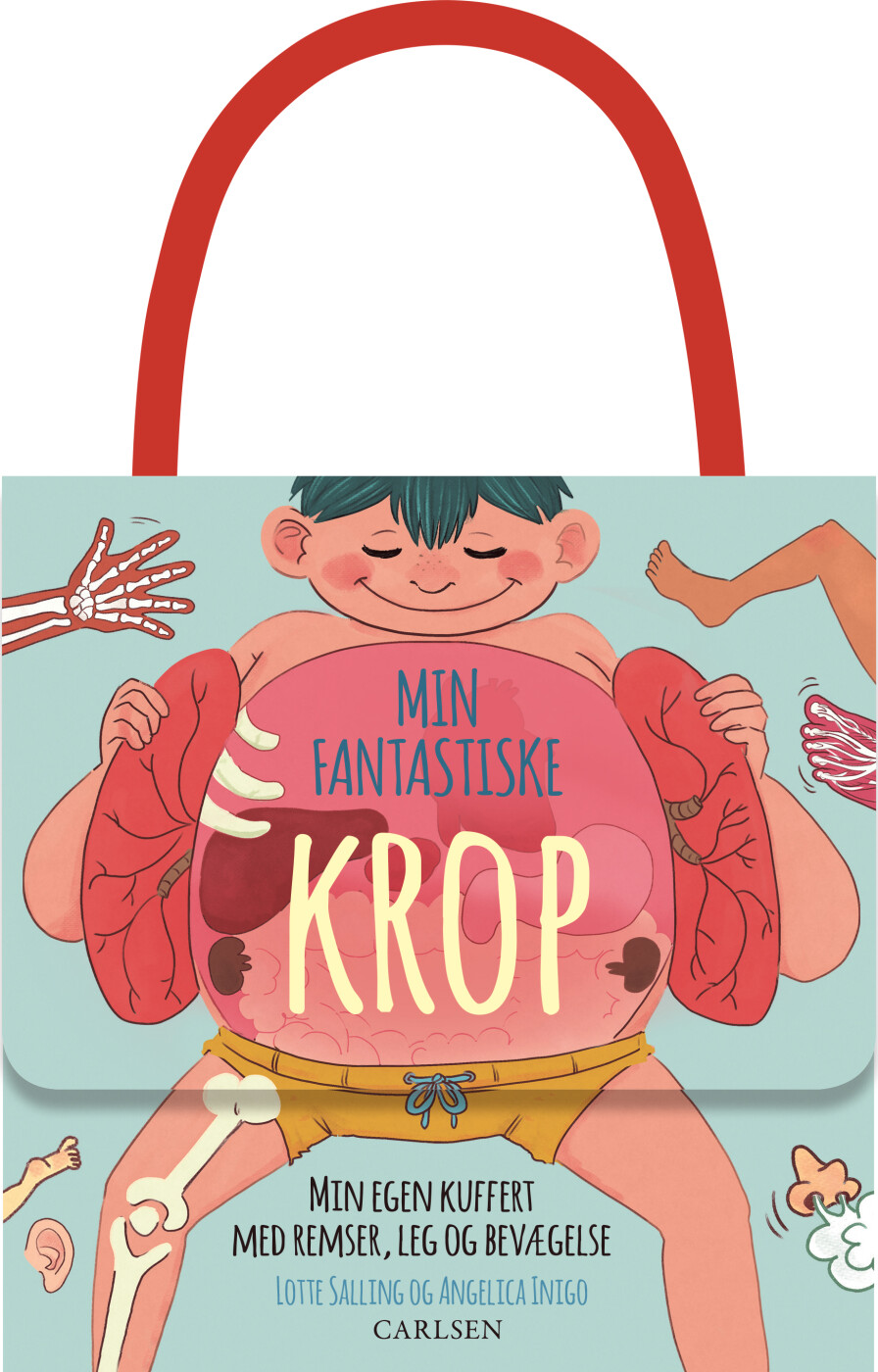 Min Fantastiske Krop Min Egen Kuffert Med Remser Leg Og Bevægelse Lotte Salling Bog