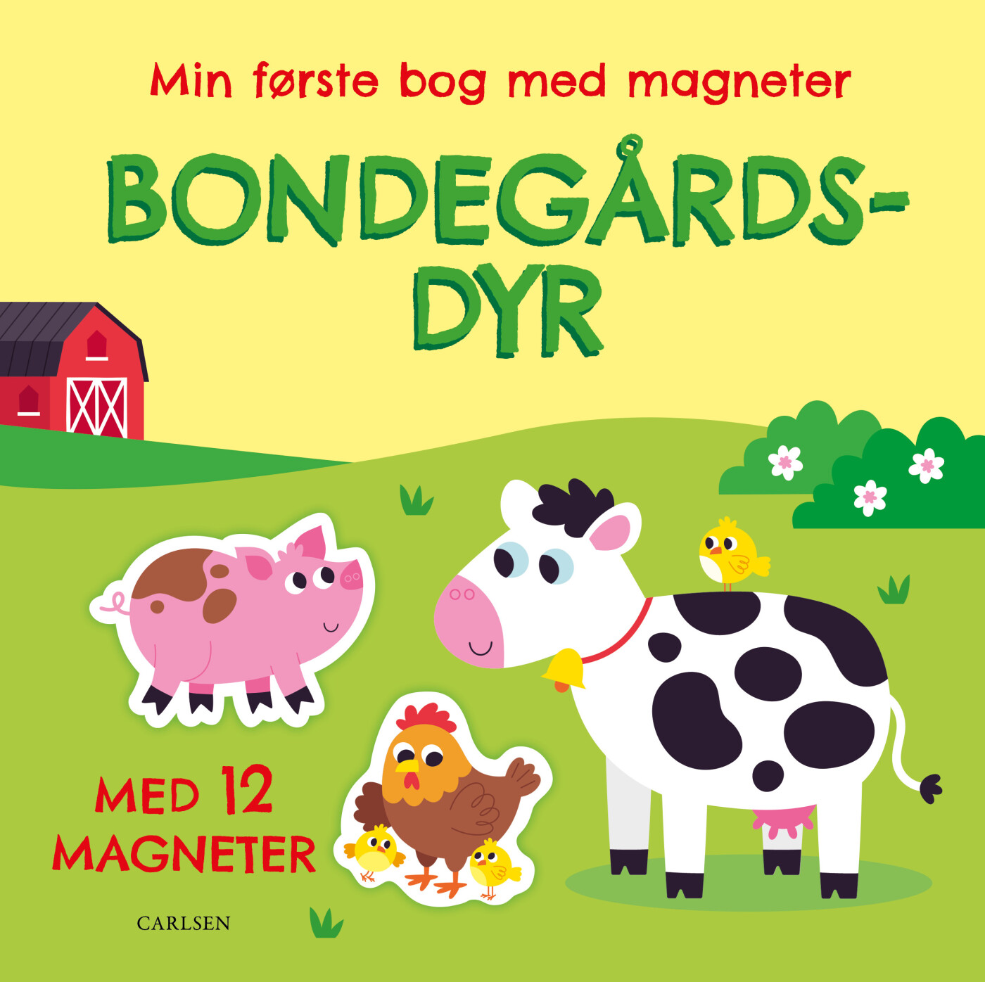 Min Første Bog Med Magneter: Bondegårdsdyr - Bog