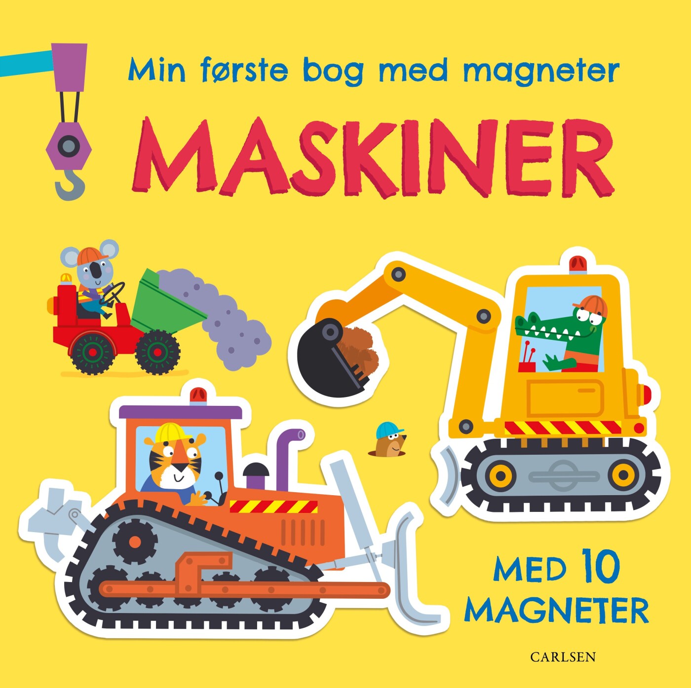 Min Første Bog Med Magneter: Maskiner - Bog