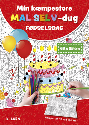 Gør fødselsdagen uforglemmelig med vores kæmpestore mal-selv-dug! Med dimensionerne 68x98 cm tilbyder denne dug et unikt kreativt projekt, hvor børn og voksne kan male og farvelægge flotte motiver, der fejrer den særlige dag. Dugen er perfekt til at skabe en festlig stemning og kan efterfølgende hænges op som et minde fra fejringen. Giv gæsterne mulighed for at slippe deres indre kunstner løs, og tænk på den sjov, det er at se, hvordan motiverne kommer til live!

- Størrelse: 68x98 cm, ideel til store fester.
- Mal-selv-funktion giver kreativ frihed.
- Fødselsdagstema tilføjer festlighed.
- Velegnet til både børn og voksne.
- Kan hænges op som et dekorativt minde.
- Åbner op for sjove, kreative aktiviteter under fejringen.