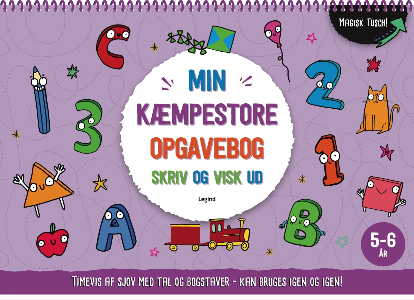 Min Kæmpestore Opgavebog - Skriv Og Visk Ud Igen - Bog