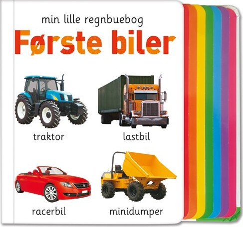 Billede af Min Lille Regnbuebog - Første Biler - Diverse - Bog hos Gucca.dk
