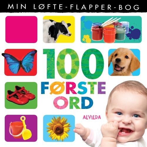 Billede af Min Løfte-flapper-bog - 100 Første Ord - Diverse - Bog