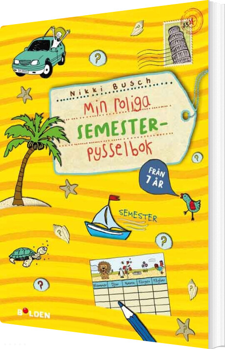 Min Roliga Semester-pysselbok Från 7 år - svensk Bog