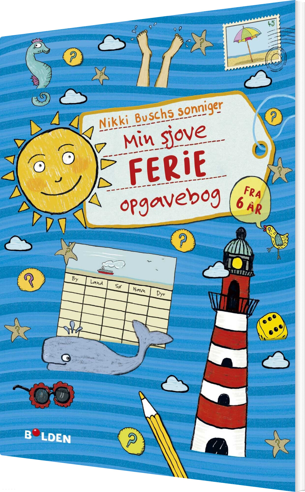 Min Sjove Ferie-opgavebog - Fra 6 år - Nikki Busch - Bog
