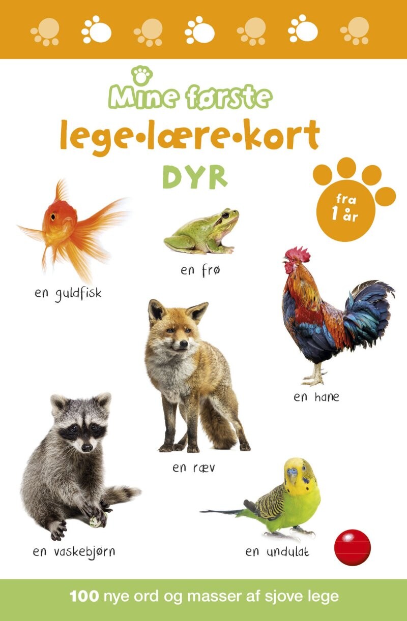 Billede af Mine Første Lege-lære-kort: Dyr - Diverse - Bog