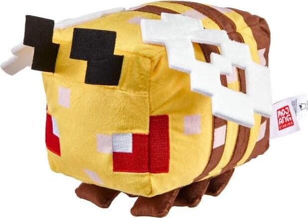 Minecraft Basic Plush Angry Bee - Plysbamse Legetøj - GEEKD.dk