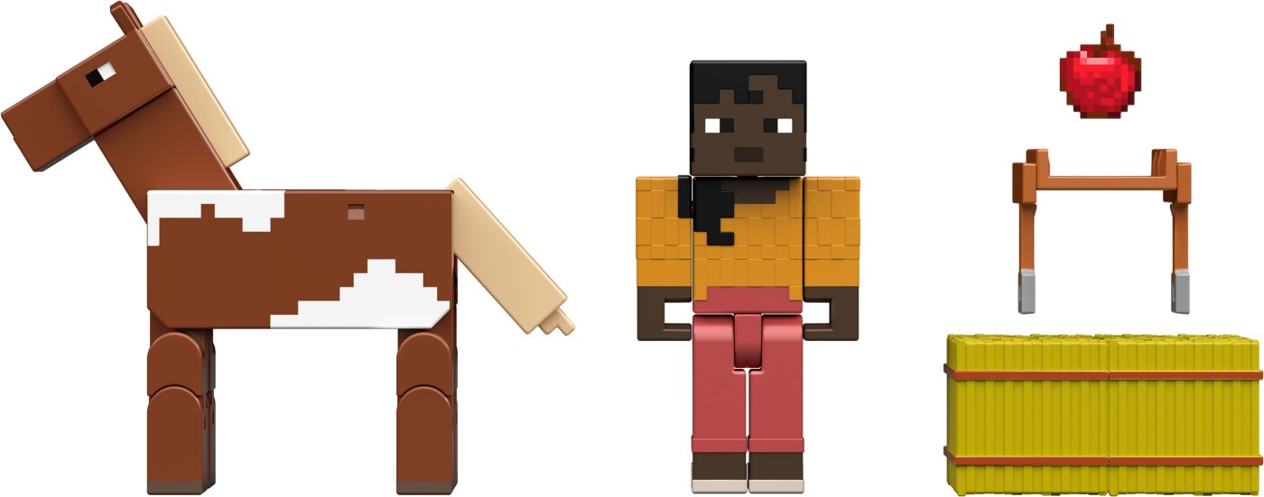 Minecraft Core Figur 2-Pack - Stable Master Makena & Hest - GEEKD.dk