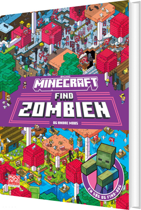 Minecraft - Find Zombien - En Søg Og Find-bog - Bog