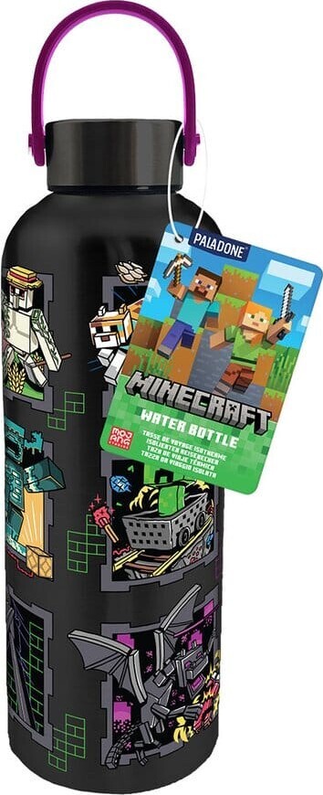 Minecraft - Mascots Metal Water Bottle - Paladone