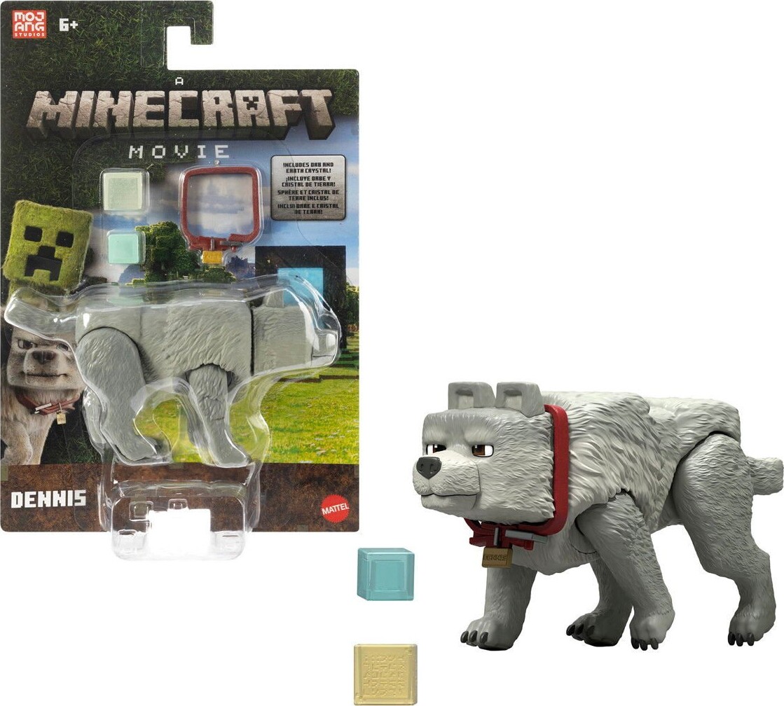 Dennis The Wolf Figur - A Minecraft Movie - 10 Cm