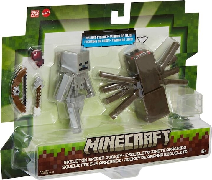 Billede af Minecraft Figurer - Deluxe - Skeleton Spiders Jockey - 2-pak