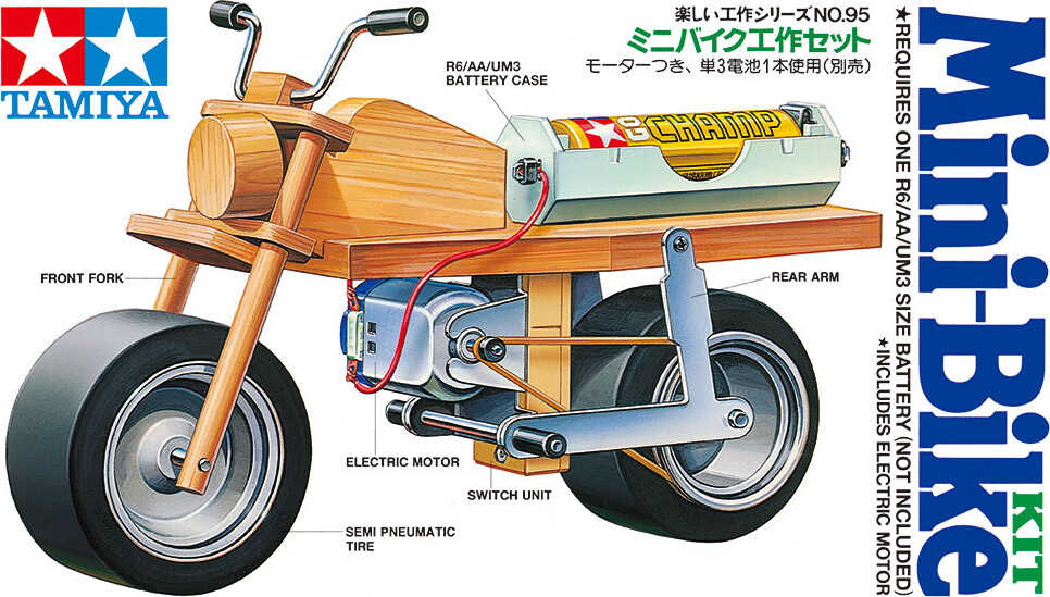 Tamiya - Mini Motorcykel Model Byggesæt - 70095