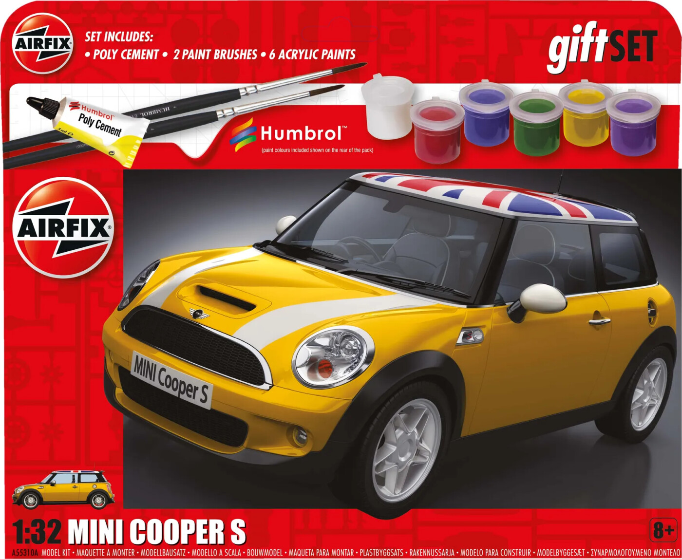 Airfix - Mini Cooper Bil Byggesæt Inkl billede