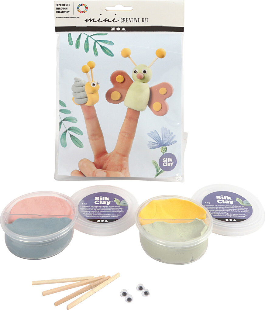 Billede af Silk Clay - Diy Kit - Fingerdukker