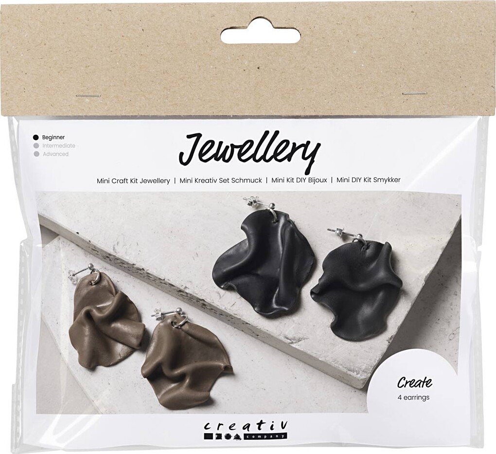 Mini Diy Kit Smykker - Foldede øreringe billede