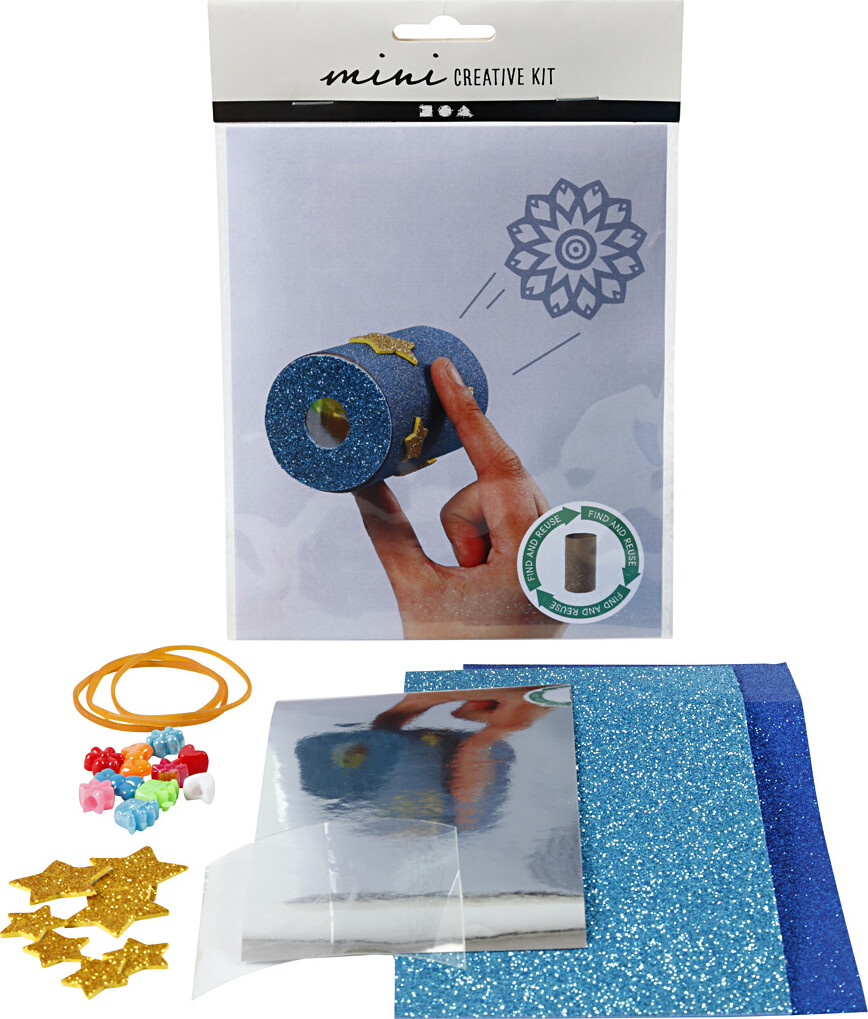 Mini Creative Kit - Diy Sæt - Toiletrulle Kalejdoskop
