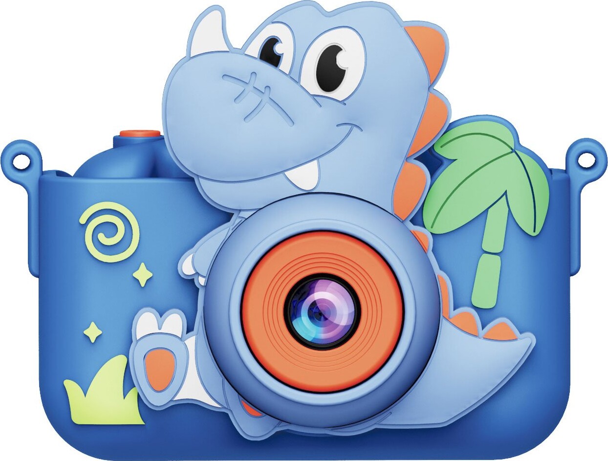 Minilens - Digitalt Kamera Til Børn - Dinosaur - Blå