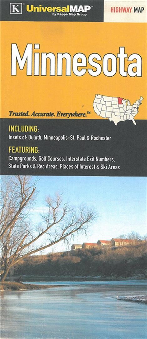 Minnesota Highway Map - Kappamap - English Book