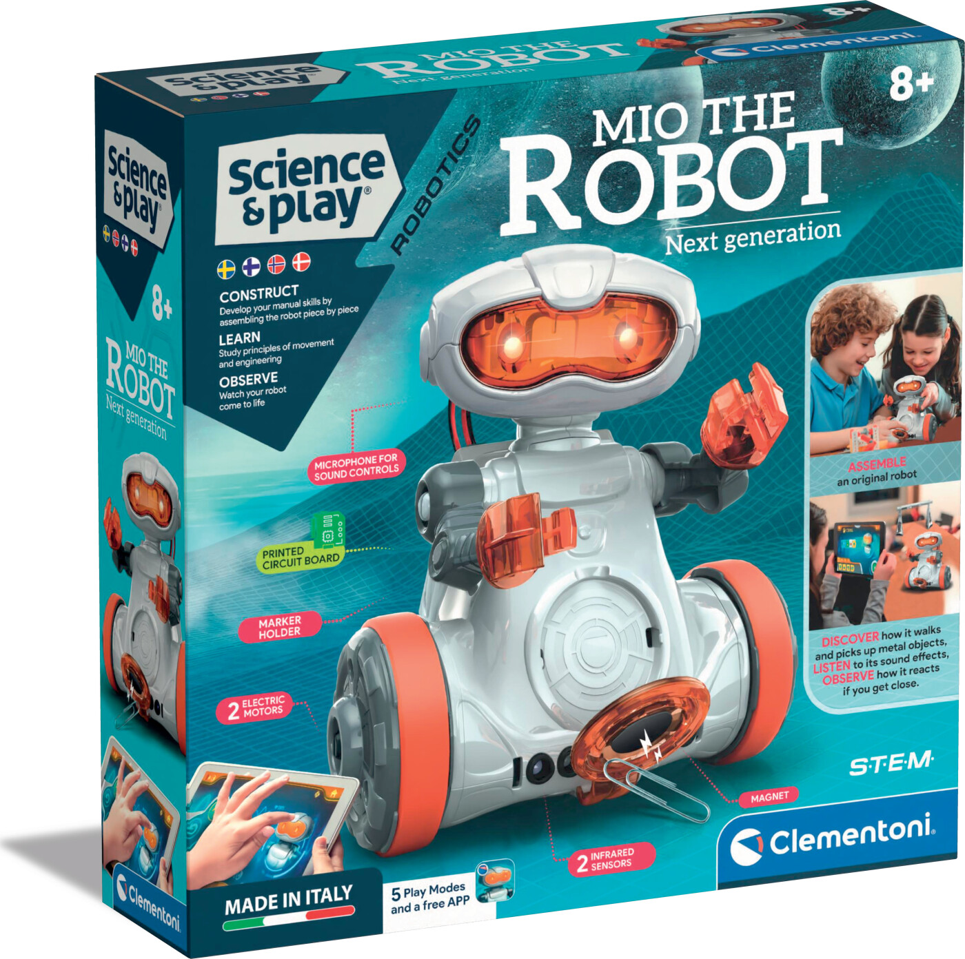 Robotlegetøj - Mio The Robot - Science & Play - Clementoni