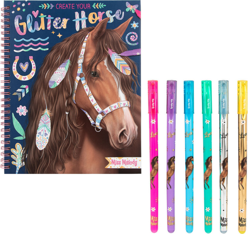 Billede af Miss Melody - Glitter Horse Bog M/gelpens - Diverse - Bog
