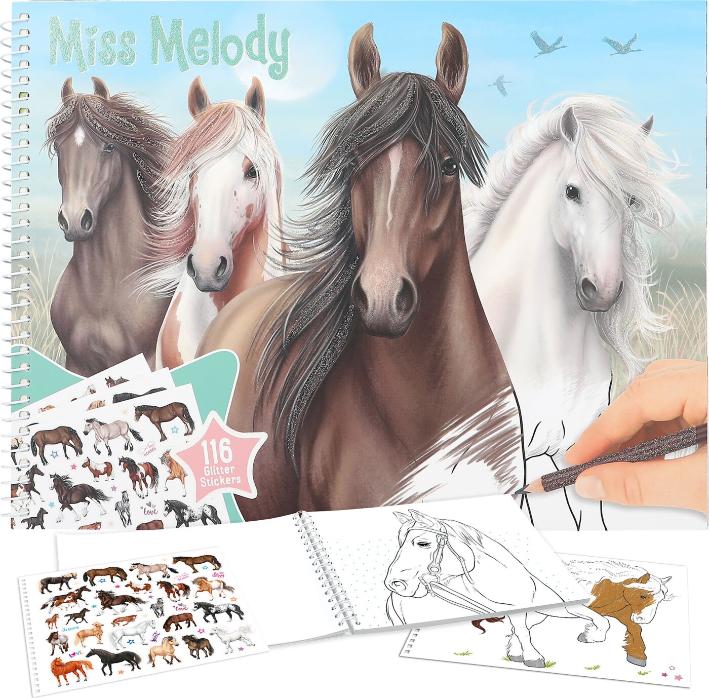 Miss Melody - Malebog - Heste - Bog