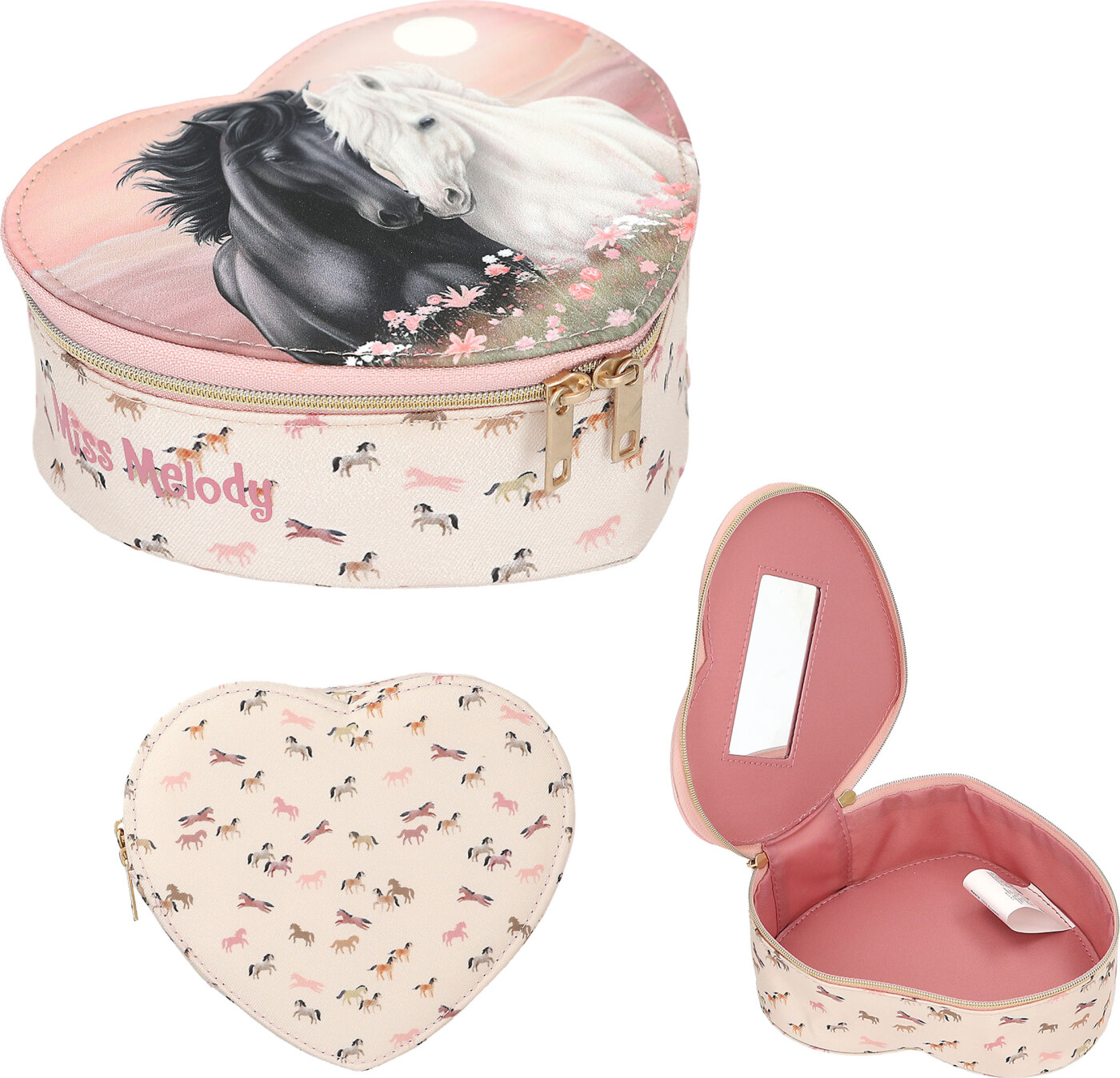 Miss Melody - Smykkebox Blossom Pony - Rosé - Small - Depesche