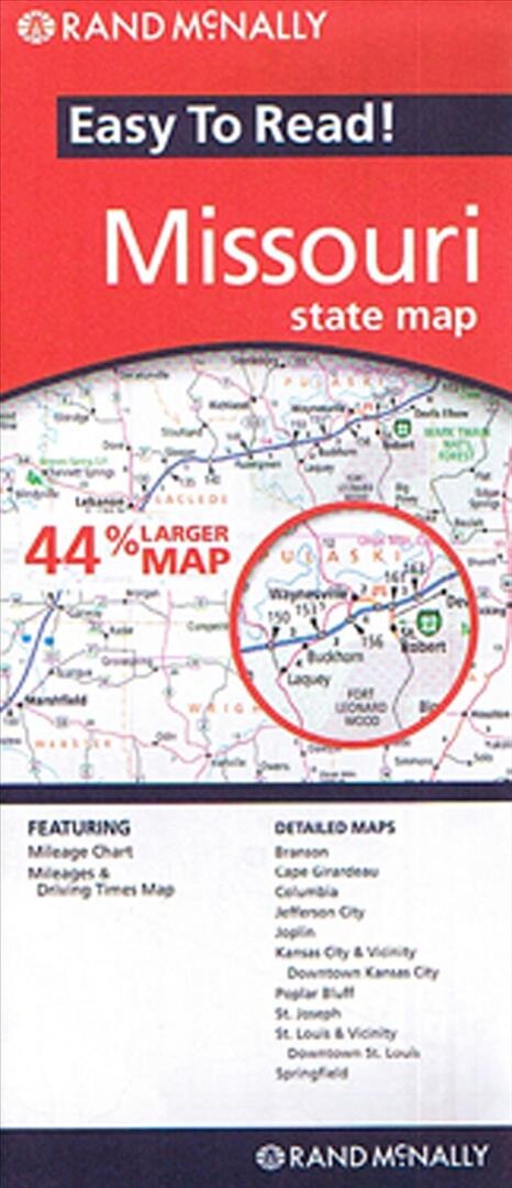 Billede af Missouri State Map - Rand Mcnally - English Book