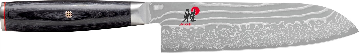 Miyabi - 5000 Fc-d, Santokukniv - Sort - 18 Cm