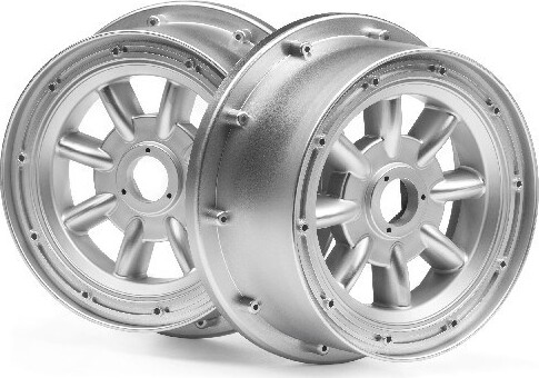 Ml-8 Wheel Silver Front (120x60mm/2pcs) - Hp115765 - Hpi Racing