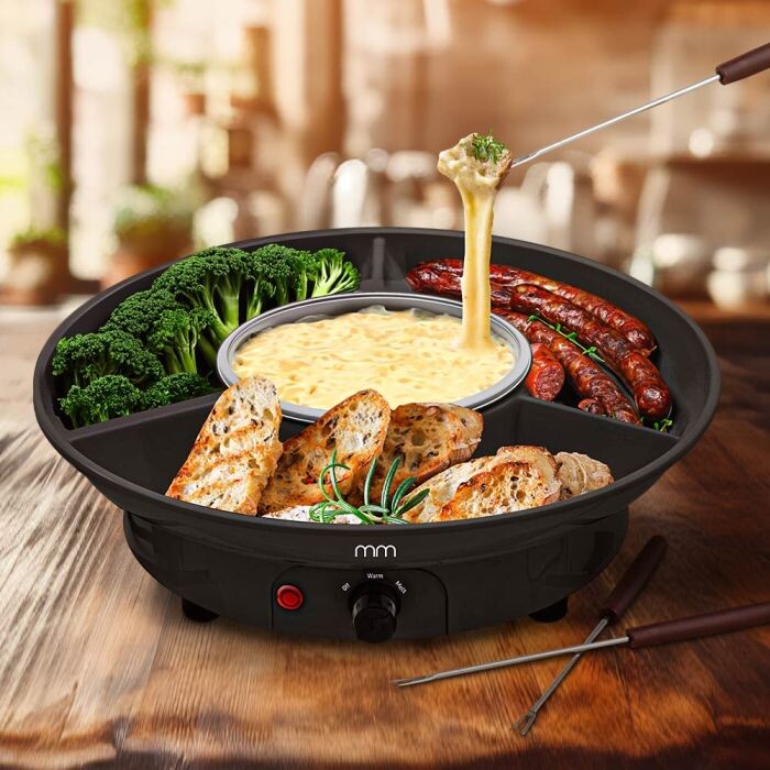 Fonduesæt Med 2 Gafler - Elektrisk - Mikamax