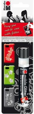 Billede af Mobil Glitter ' Pimp Your Mobile Case' Sølv - 180659582 - Marabu