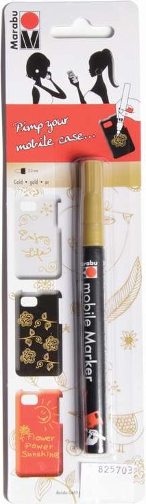 Marabu - Maling Til Mobil Cover - Mobile Marker - Guld