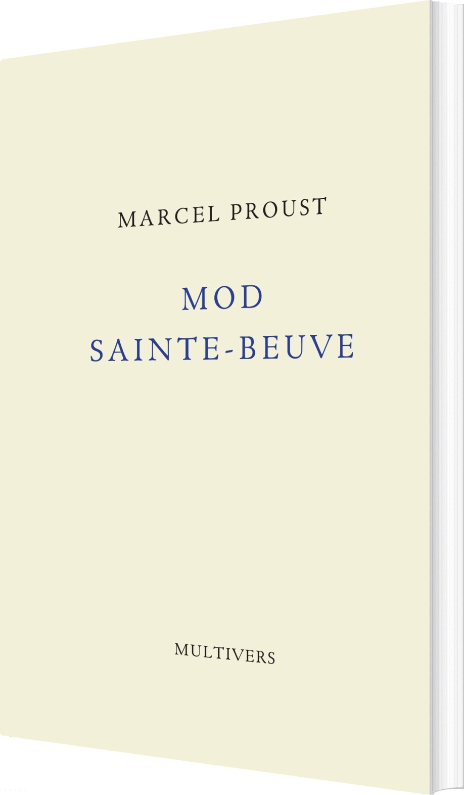 Mod Sainte-beuve - Marcel Proust - Bog