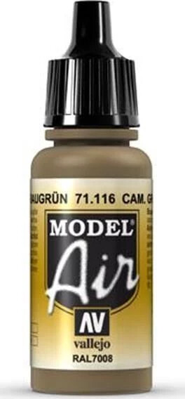 Vallejo - Model Air - Camouflage Grey Green Mat - 17 Ml - 71116