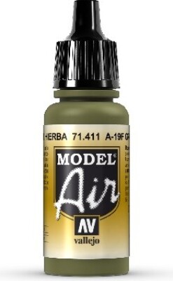 Vallejo - Model Air - A-19f Grass Green Mat - 17 Ml - 71411