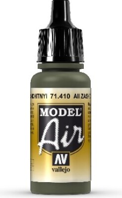 Vallejo - Model Air - Aii Zashchitnyi Camouflage Green Mat - 17 Ml - 71410