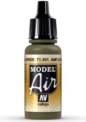 Vallejo - Model Air - Amt-4 Camouflage Green Mat - 17 Ml - 71301