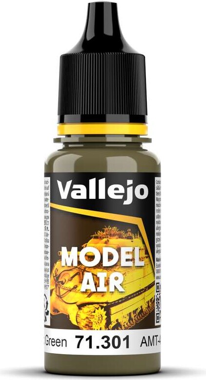 Vallejo - Model Air - Amt-4 Camouflage Green Mat - 17 Ml - 71301