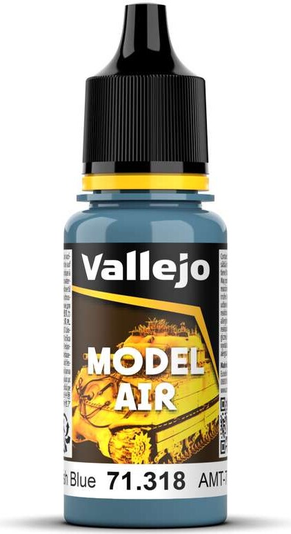 Vallejo - Model Air - Amt-7 Greyish Blue Mat - 17 Ml - 71318