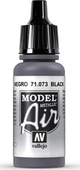 Billede af Model Air 17ml Black Metallic - 71073 - Vallejo