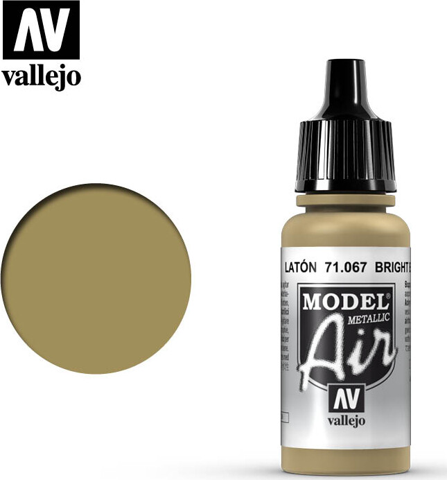 Vallejo - Model Air - Bright Brass Metallic - 17 Ml - 71067