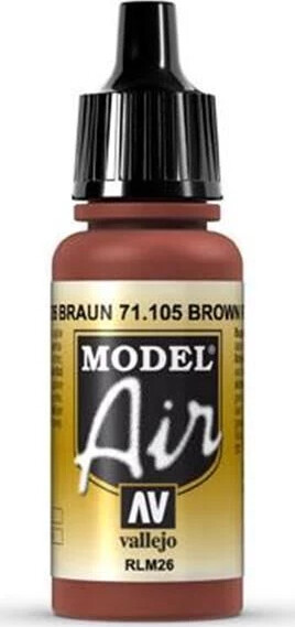 Vallejo - Model Air - Brown Rlm26 Mat - 17 Ml - 71105