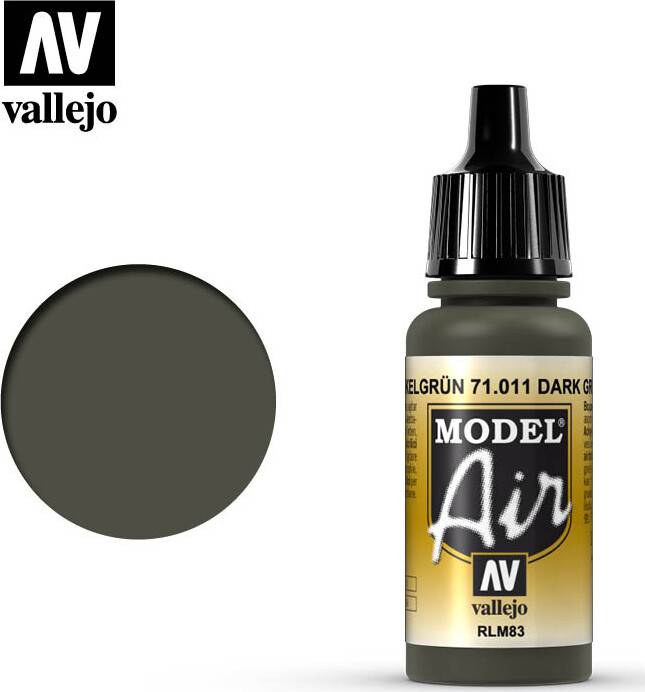 Se Model Air 17ml Dark Green Rlm83 - 71011 - Vallejo hos Gucca.dk