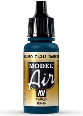 Vallejo - Model Air - Dark Mediterranean Blue Mat - 17 Ml - 71313