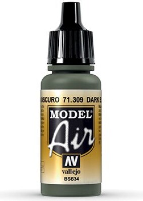 Vallejo - Model Air - Dark Slate Grey Mat - 17 Ml - 71309