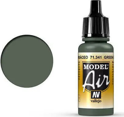 Vallejo - Model Air - Green Grey Mat - 17 Ml - 71341