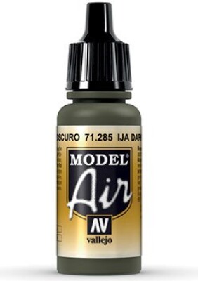 Vallejo - Model Air - Ija Dark Green Mat - 17 Ml - 71285