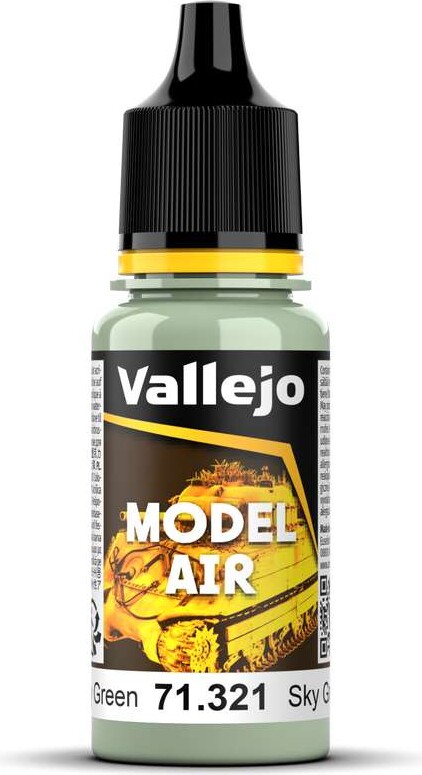 Vallejo - Model Air - Ija Light Grey Green Mat - 17 Ml - 71321