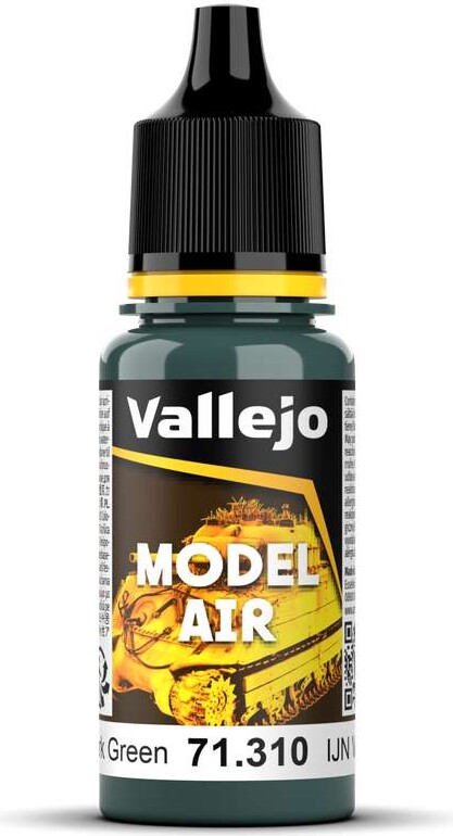 Vallejo - Model Air - Ijn Deep Dark Green Mat - 17 Ml - 71310